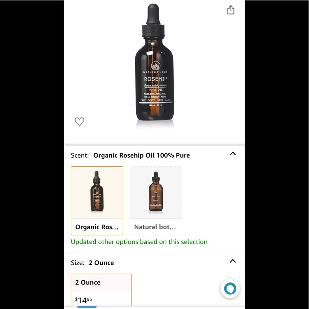 Natures Leaf Rosehip Oil(new)-2fl oz